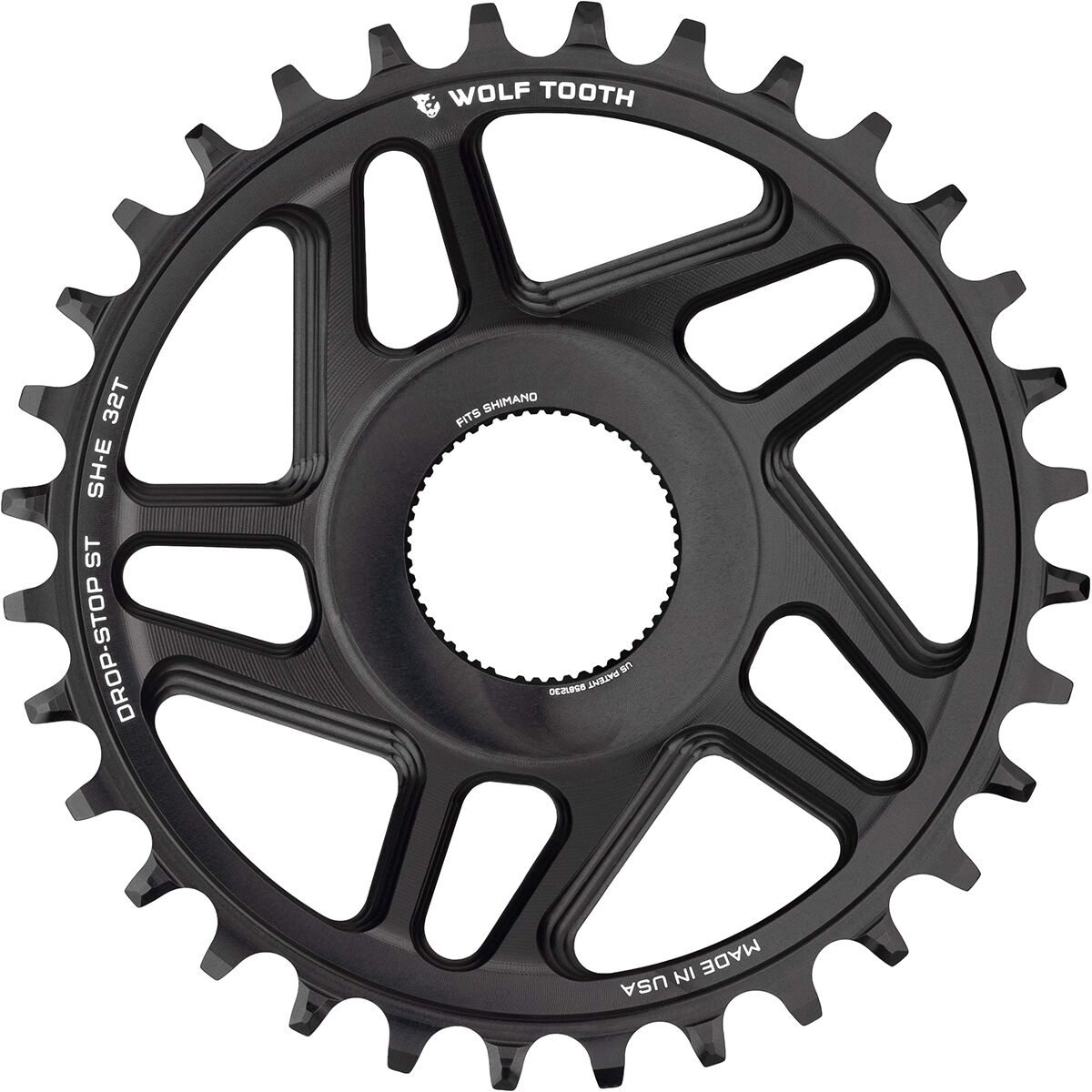 Wolf Tooth Components Shimano E-Bike Chainring Drop-Stop ST One Color, 32t