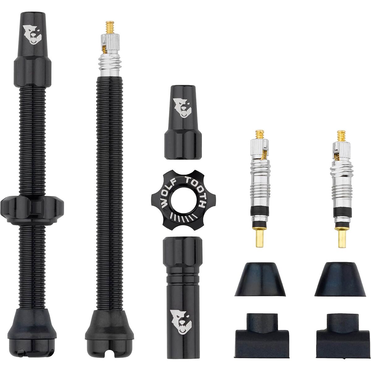 Wolf Tooth Components Tubeless Valve Stems Black, 44mm