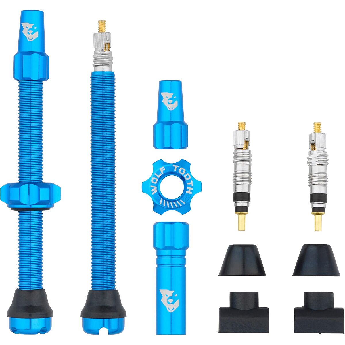 Wolf Tooth Components Tubeless Valve Stems Blue, 44mm