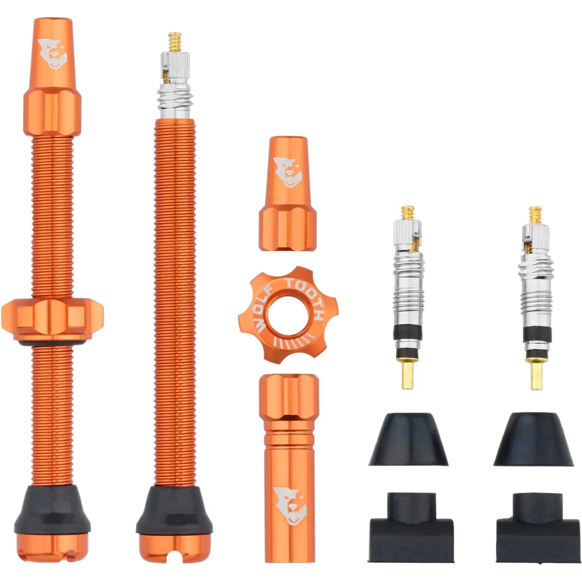 Wolf Tooth Components Tubeless Valve Stems Orange, 44mm