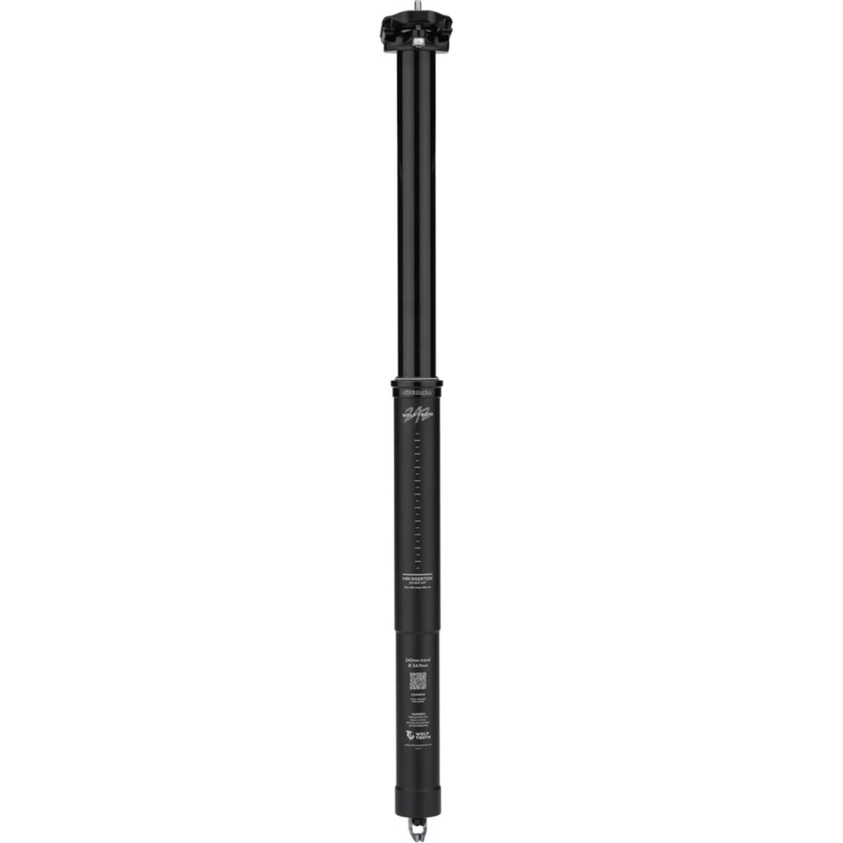 Wolf Tooth Components Resolve 2 Dropper Seatpost Black, 31.6mm, 160mm