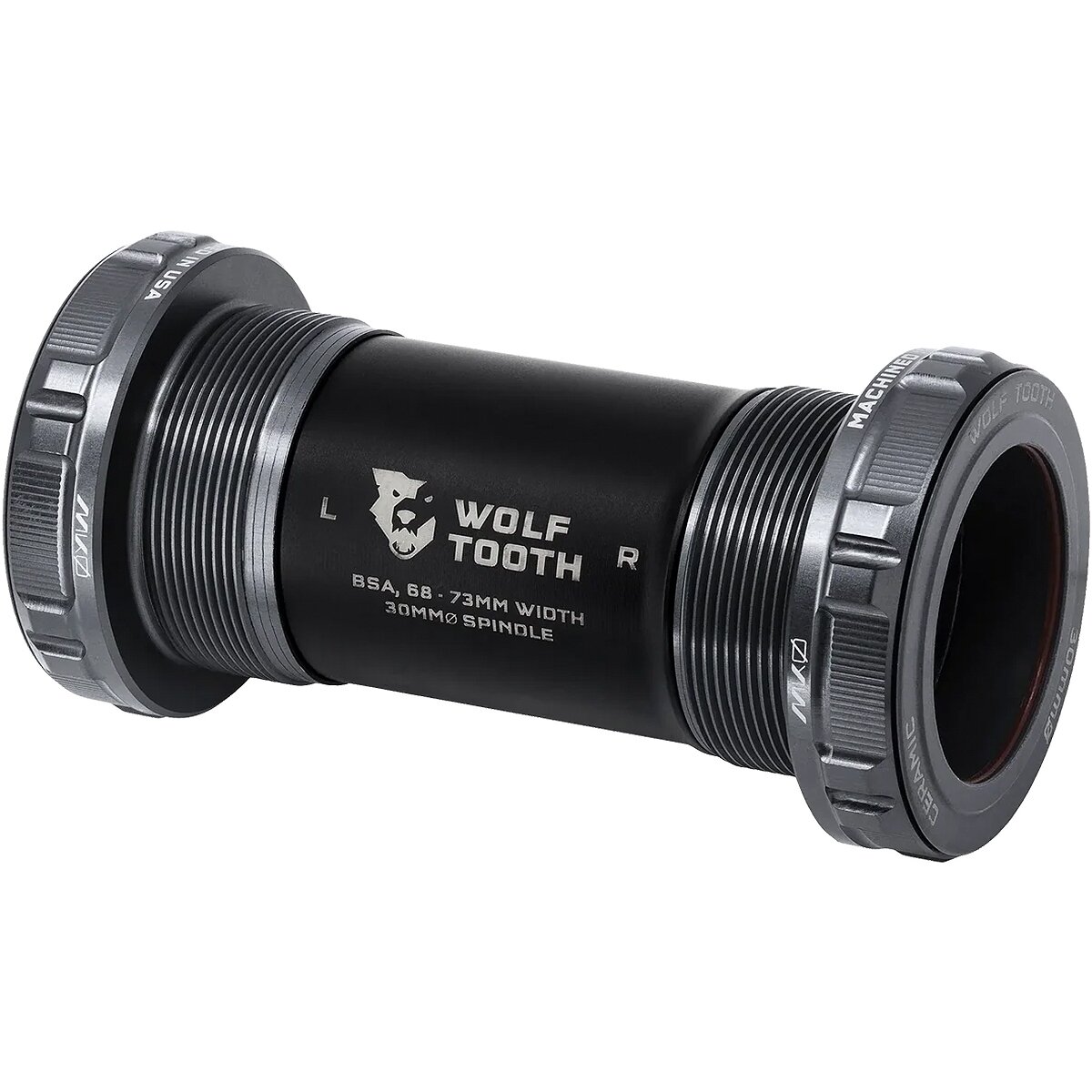 Wolf Tooth Components MK0 BSA Bottom Bracket Shadow Gray, 30mm