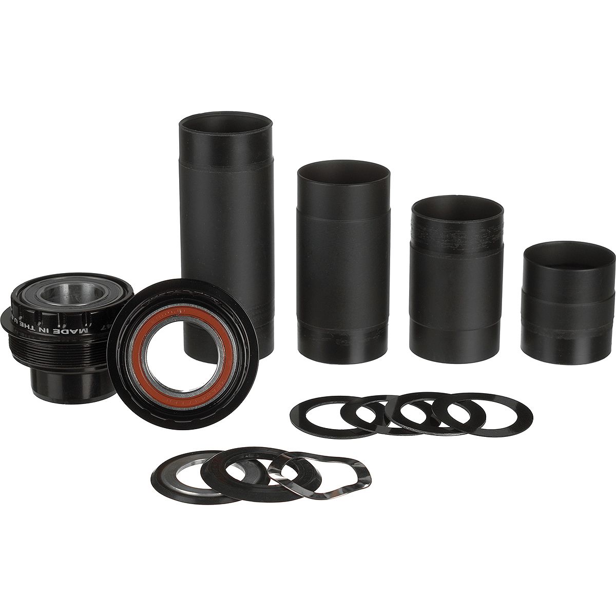 Wheels Mfg Wheels Mfg T47 Outboard Threaded Bottom Bracket Black, Shimano 24mm