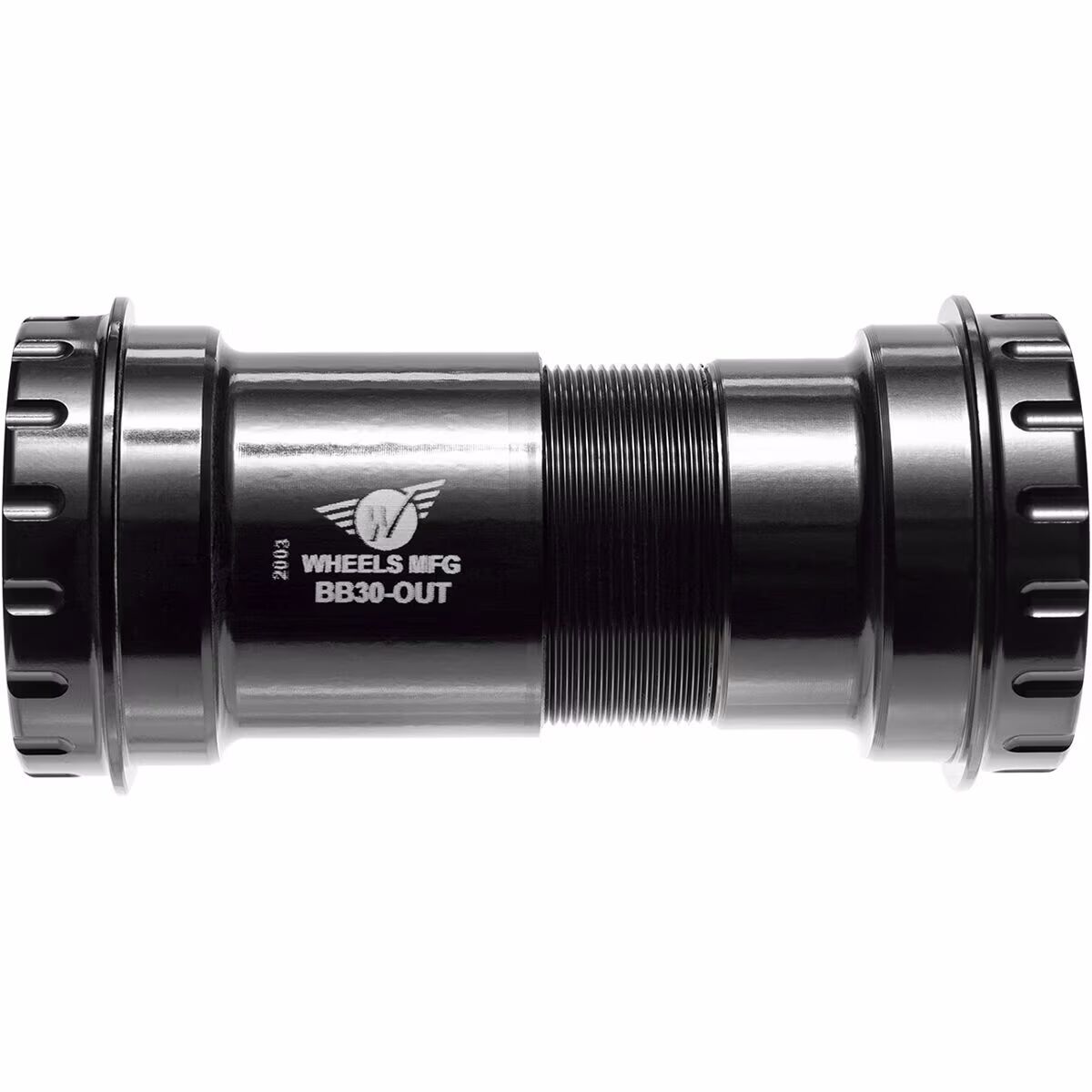 Wheels Mfg BB30 Thread Together Bottom Bracket - ABEC-3 Black, 24mm, Shimano