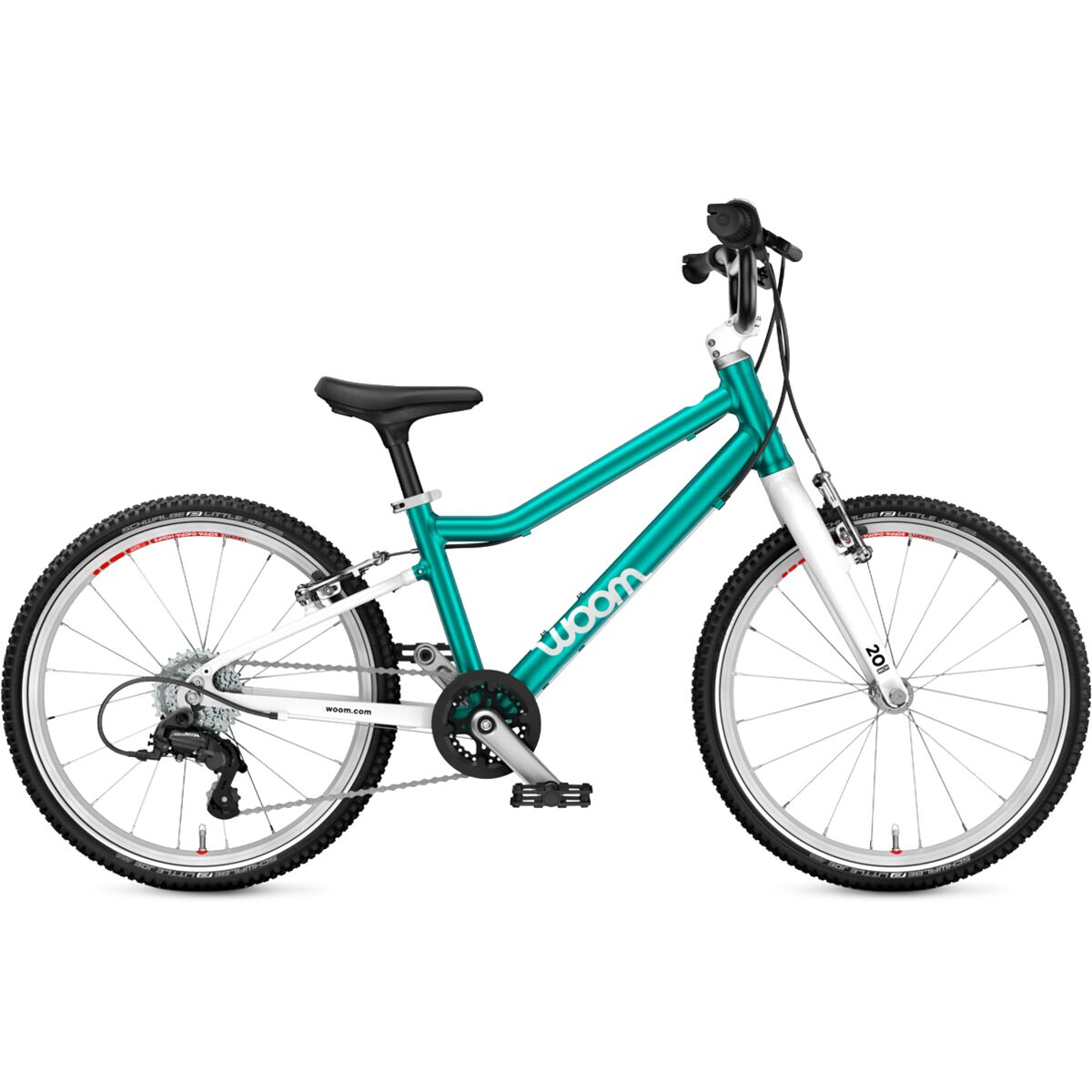 Woom GO 4 20in Bike - Kids' Metallic Turquoise, One Size