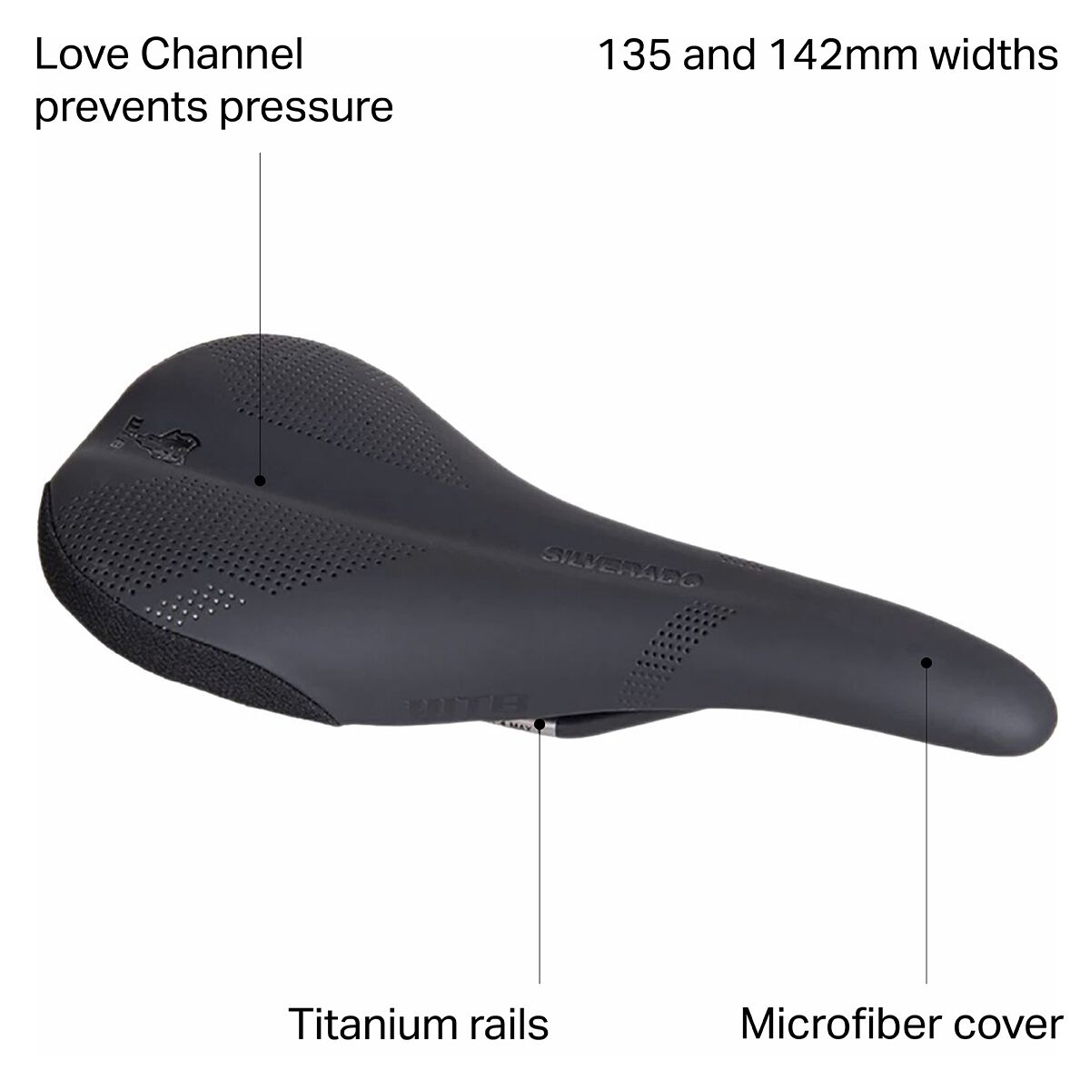 【美品】WTB Silveradoチタニウム Medium 142m×280ｍｍ Silverado Saddle - Lightweight, Comfort, Performance – WTB