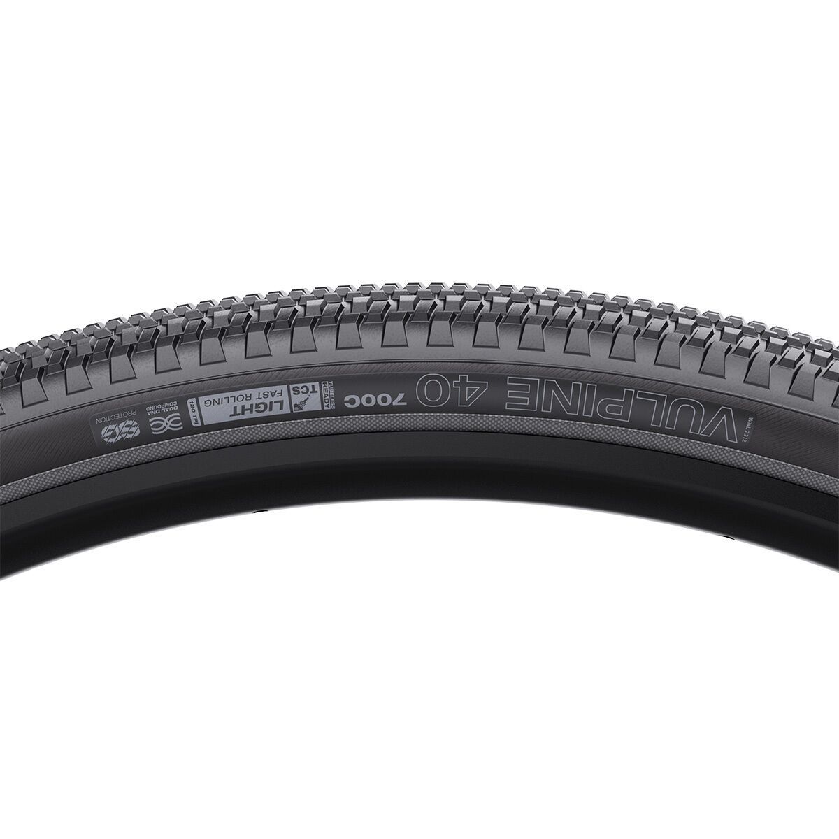 WTB Vulpine TCS Tire - Tubeless Black, 700x40,Light/FR,120tpi,Dual DNA,SG