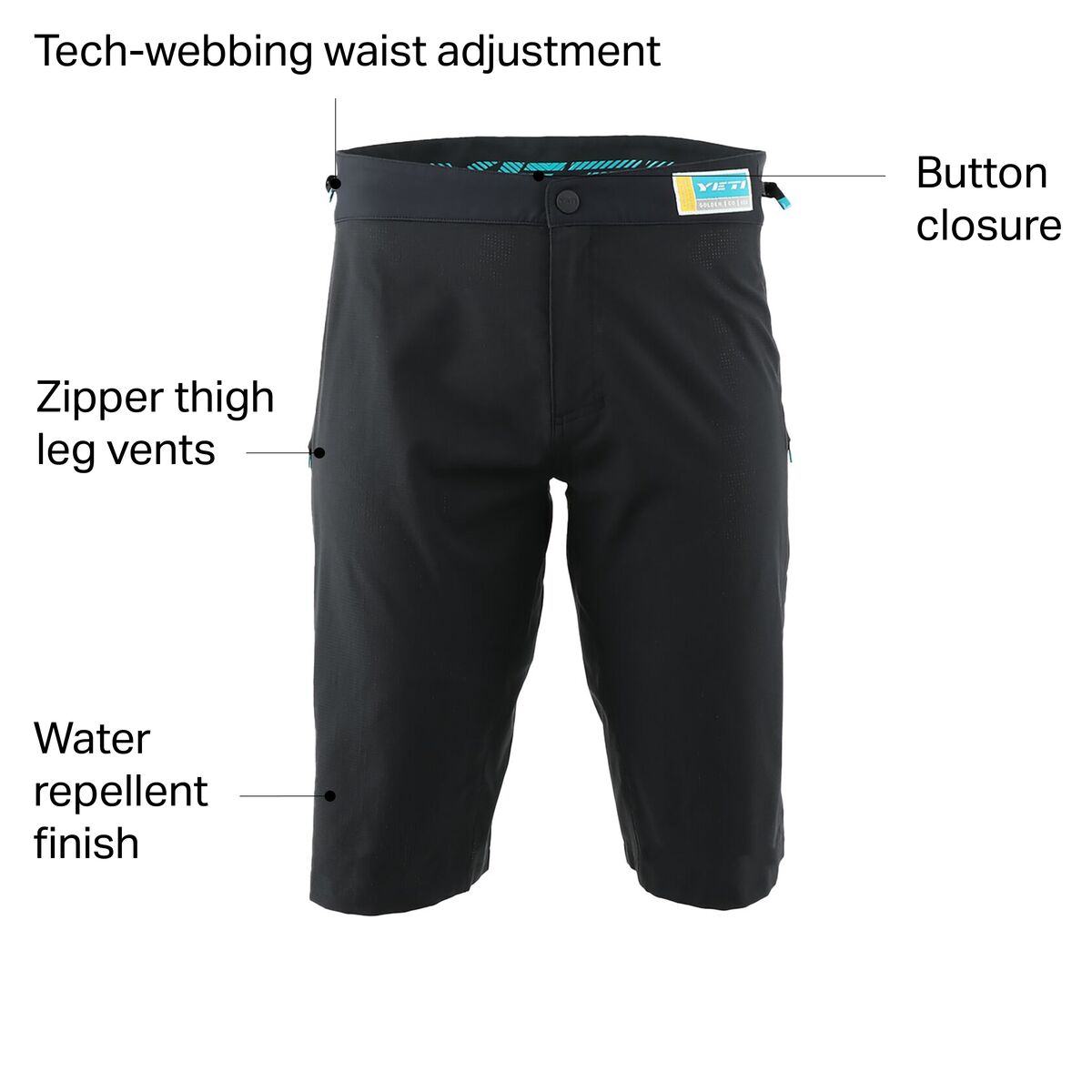 Yeti Cycles Women's Enduro Short in Black - Size: Xs