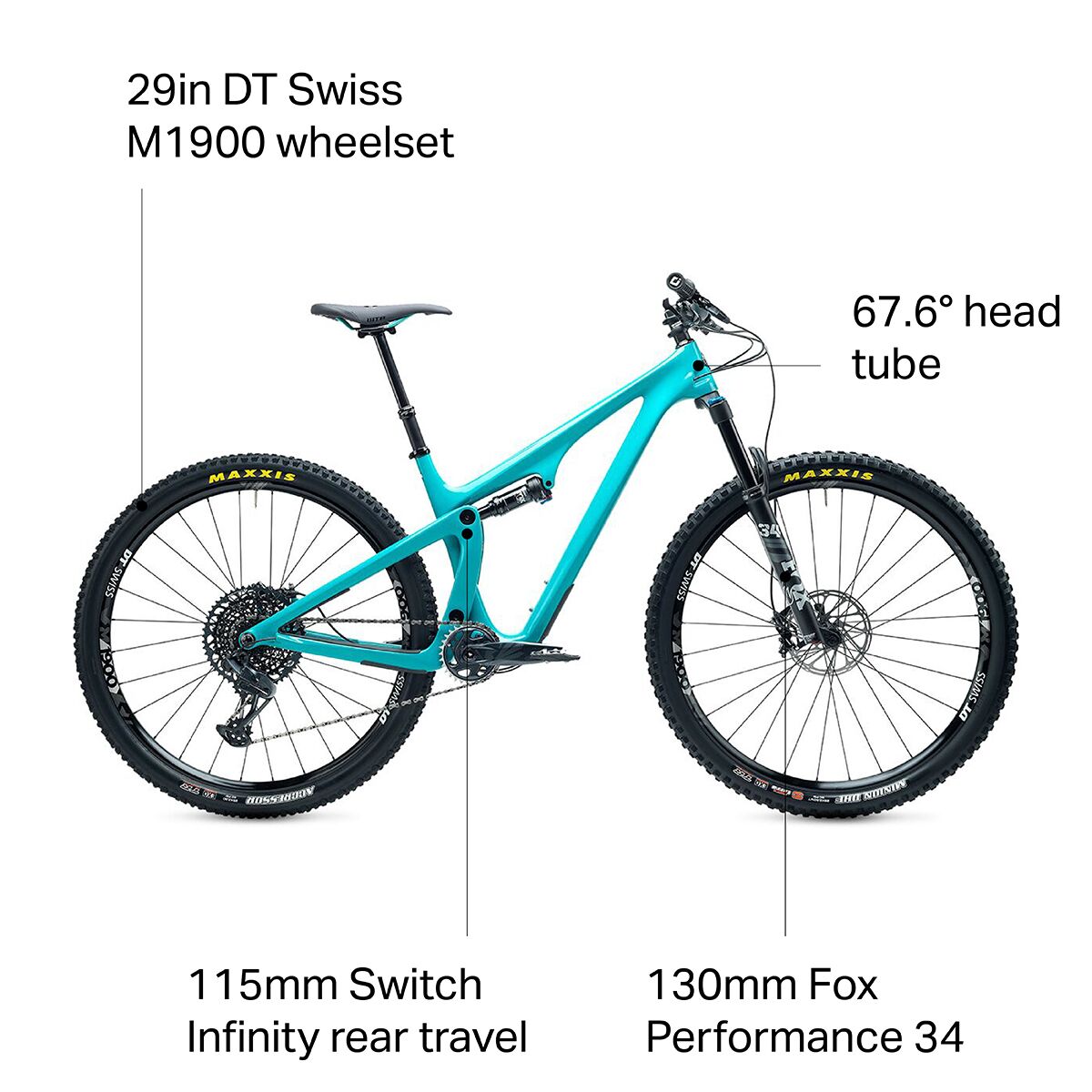 Yeti Cycles SB115 Carbon C2 GX Eagle Mountain Bike Bikes