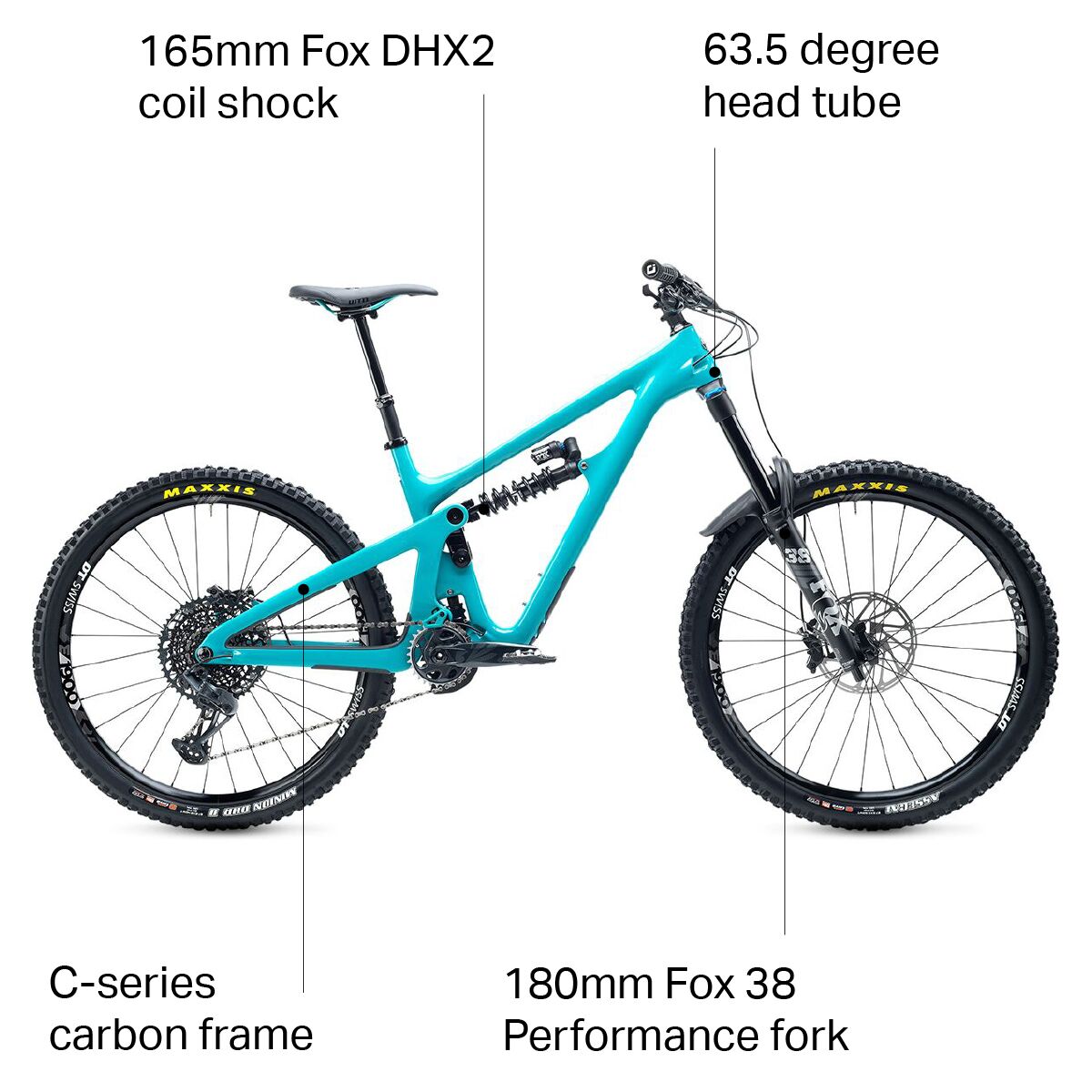 Yeti Cycles SB165 Carbon C2 GX Eagle Mountain Bike - Bikes