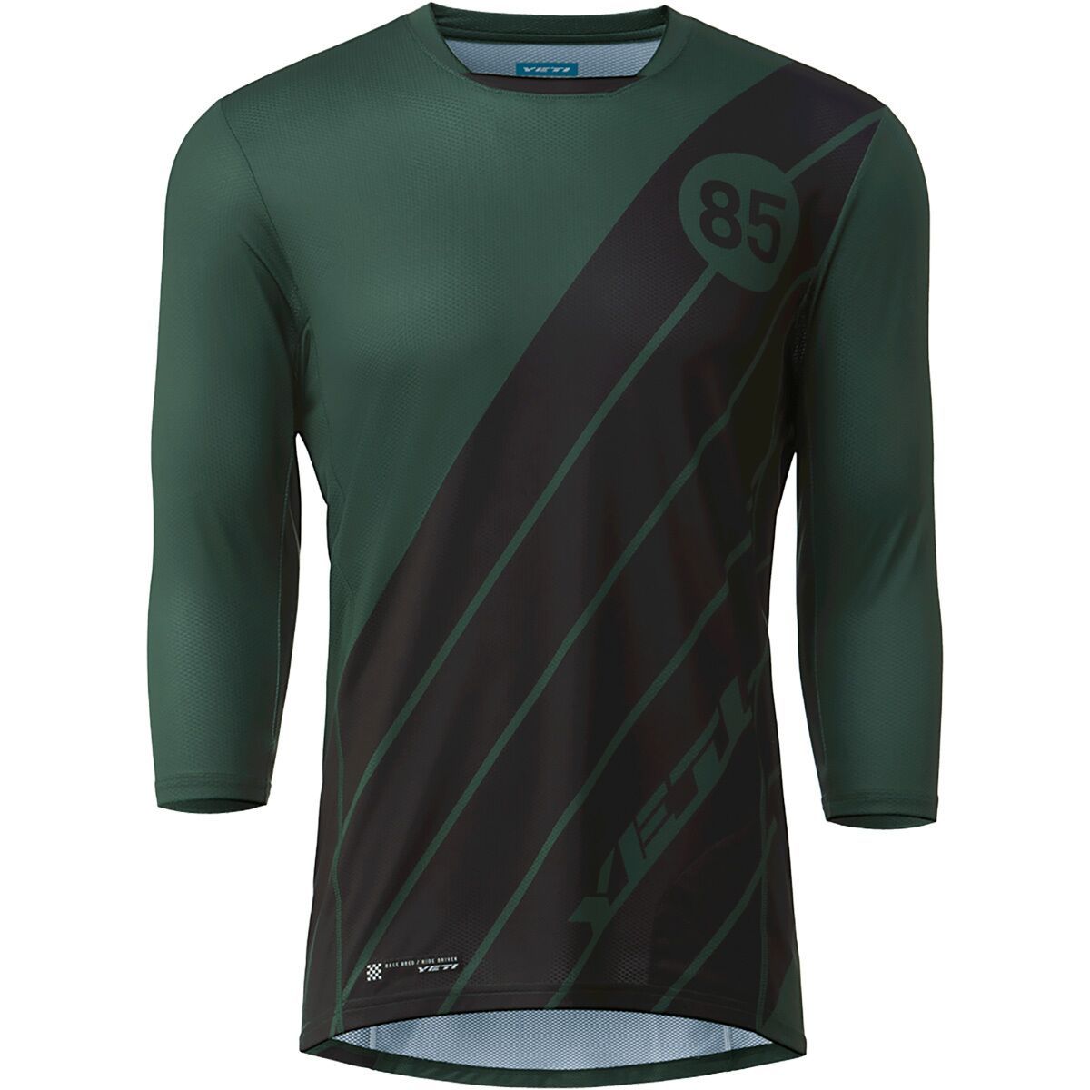 Yeti Cycles Yeti Cycles Enduro 3/4-Sleeve Jersey - Men's Evergreen Stripe, XL