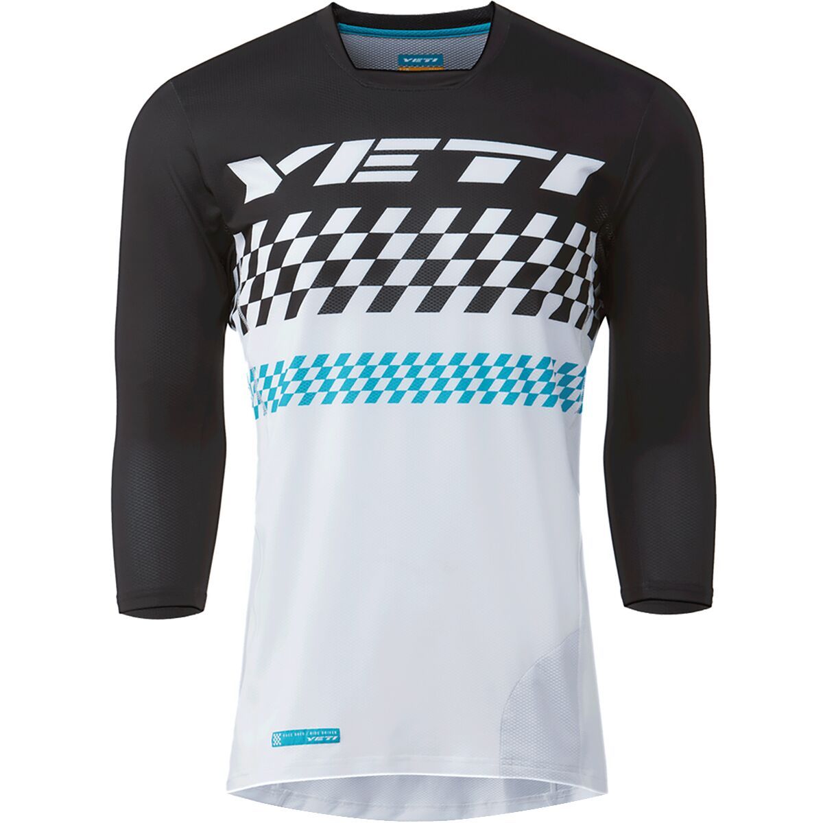 Yeti Cycles Yeti Cycles Enduro 3/4-Sleeve Jersey - Men's Turq Checker, L