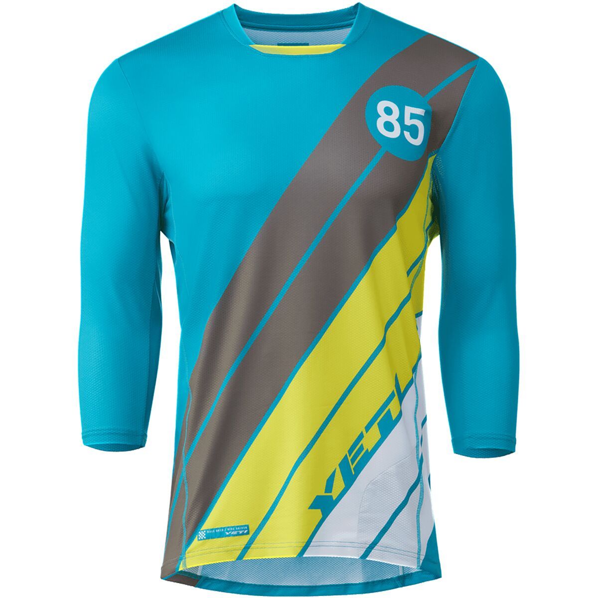 Yeti Cycles Yeti Cycles Enduro 3/4-Sleeve Jersey - Men's Turq Stripe, XXL