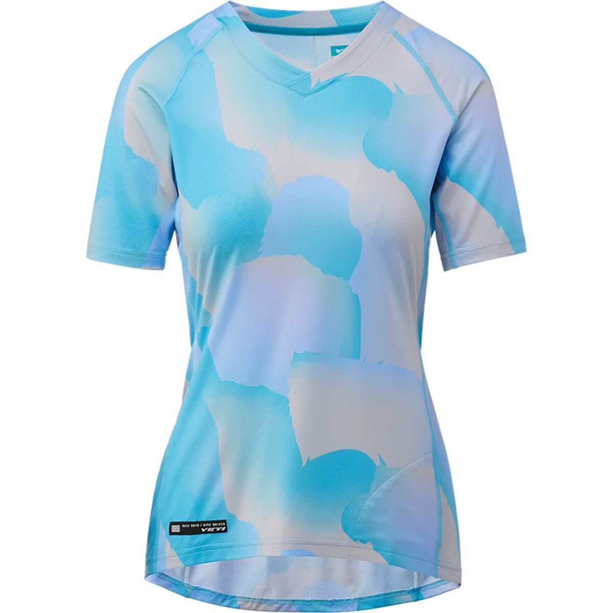 Yeti Cycles Enduro Short-Sleeve Jersey - Women's Turq Clouded, XS
