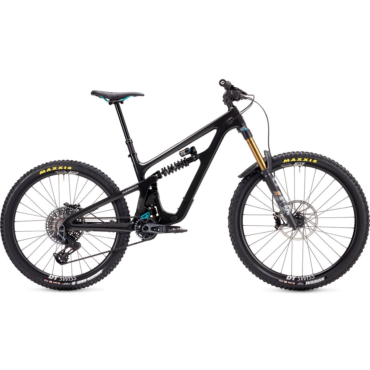 Yeti Cycles SB165 T3 X0 Transmission Carbon Wheel Mountain Bike Raw Gloss, M