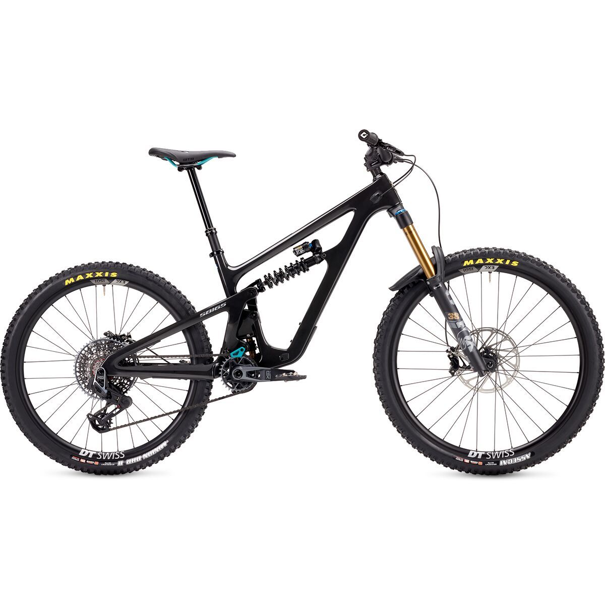 Yeti Cycles SB165 T3 X0 Transmission Carbon Wheel Mountain Bike - 2025 Raw Gloss, L