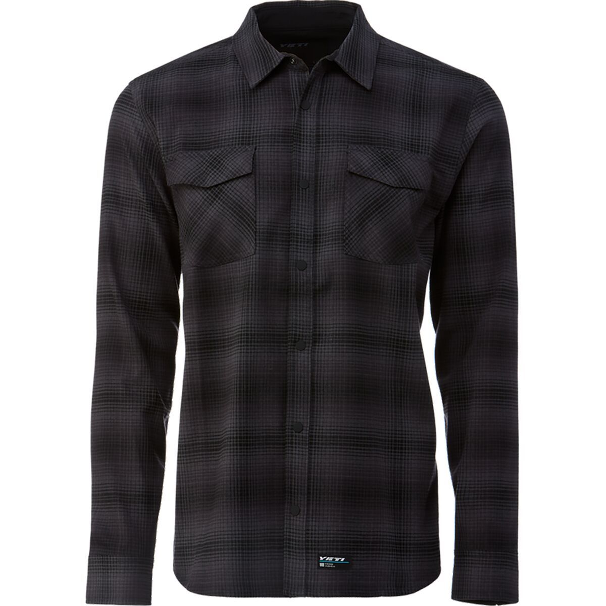 Yeti Cycles Stagecoach Flannel Shirt - Men's Black/Gray Plaid, M