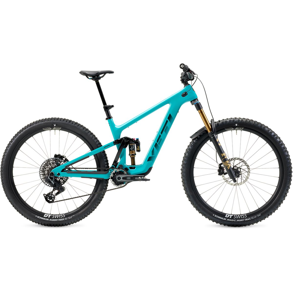 Yeti Cycles Mte T3 X0 Transmission Carbon Wheel eBike Turquoise, M