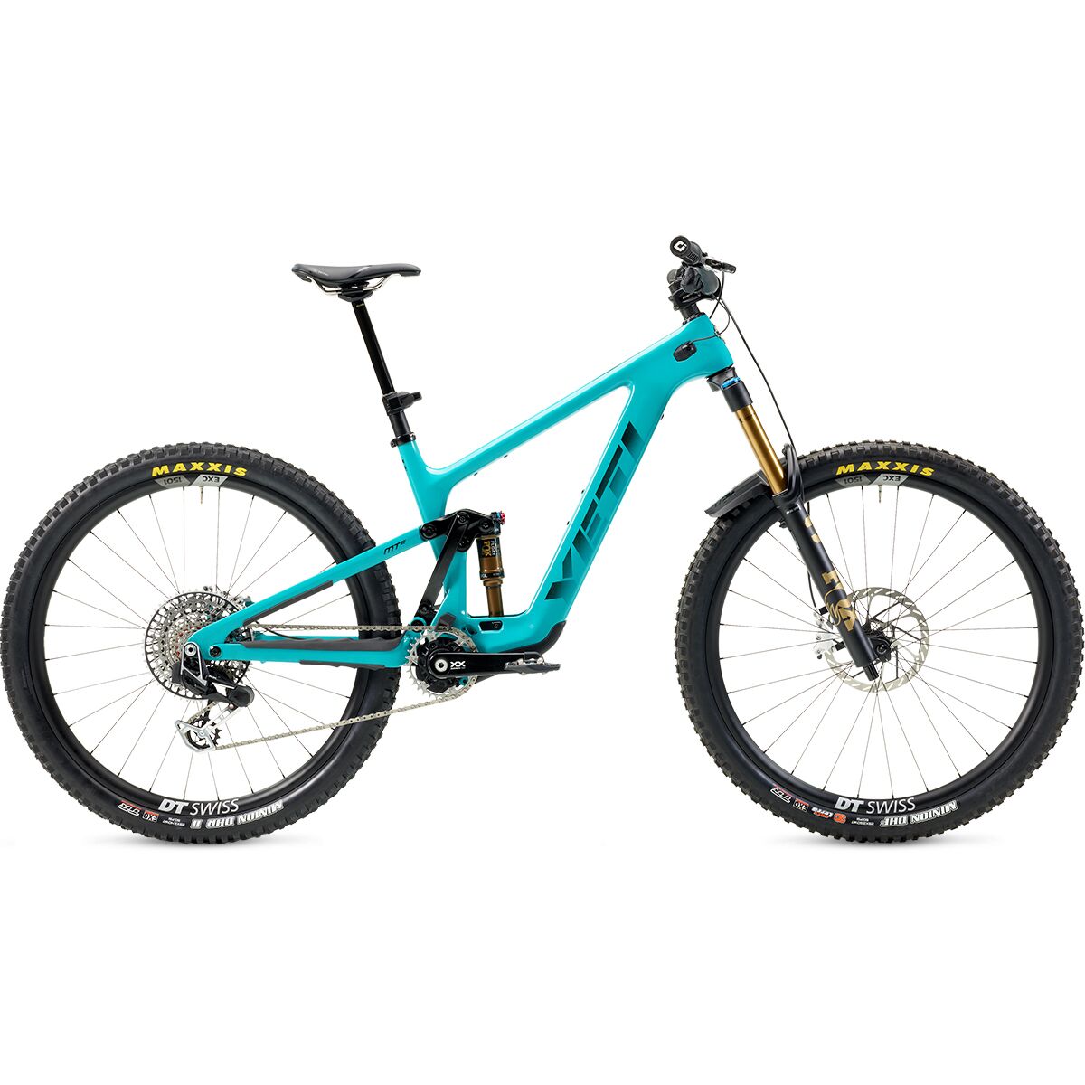 Yeti Cycles Mte T4 XX Transmission Carbon Wheel eBike Turquoise, L