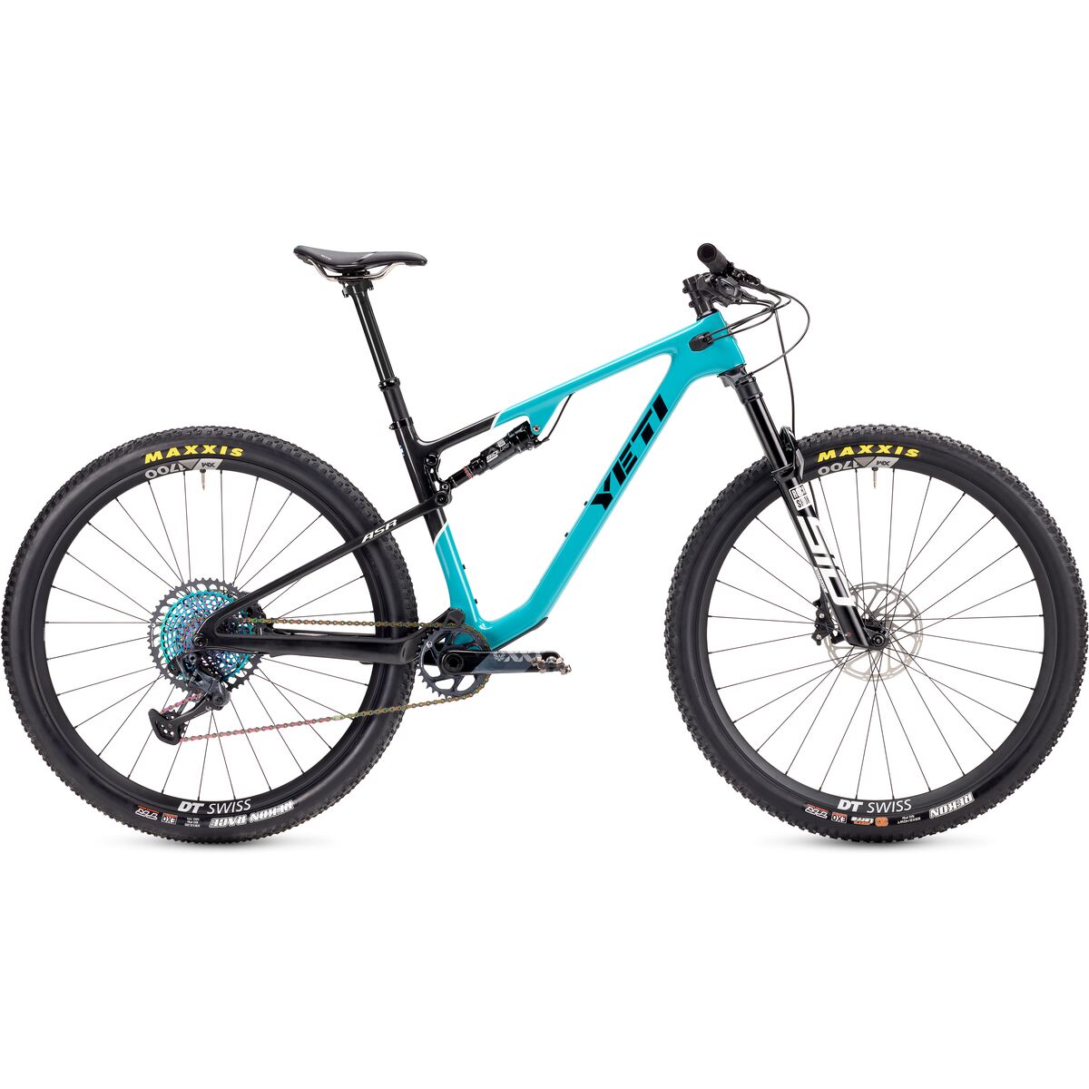 Yeti Cycles ASR T4 XTR Di2 Carbon Wheel Mountain Bike Turquoise, L