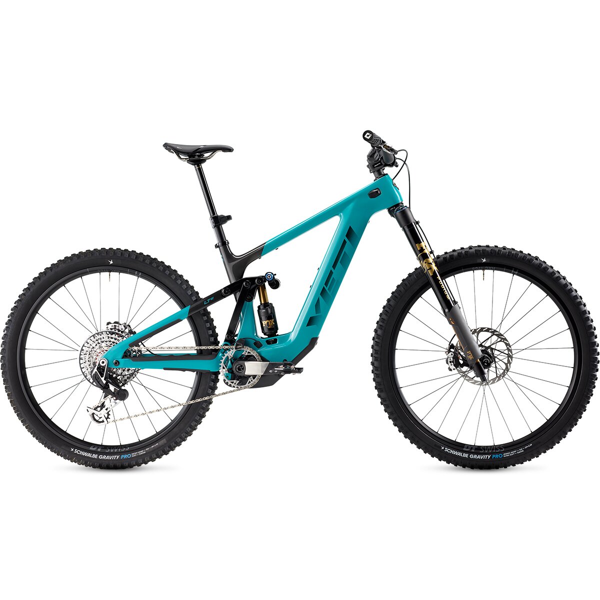 Yeti Cycles LTe XX Transmission Carbon Wheel E-Bike Turquoise, L