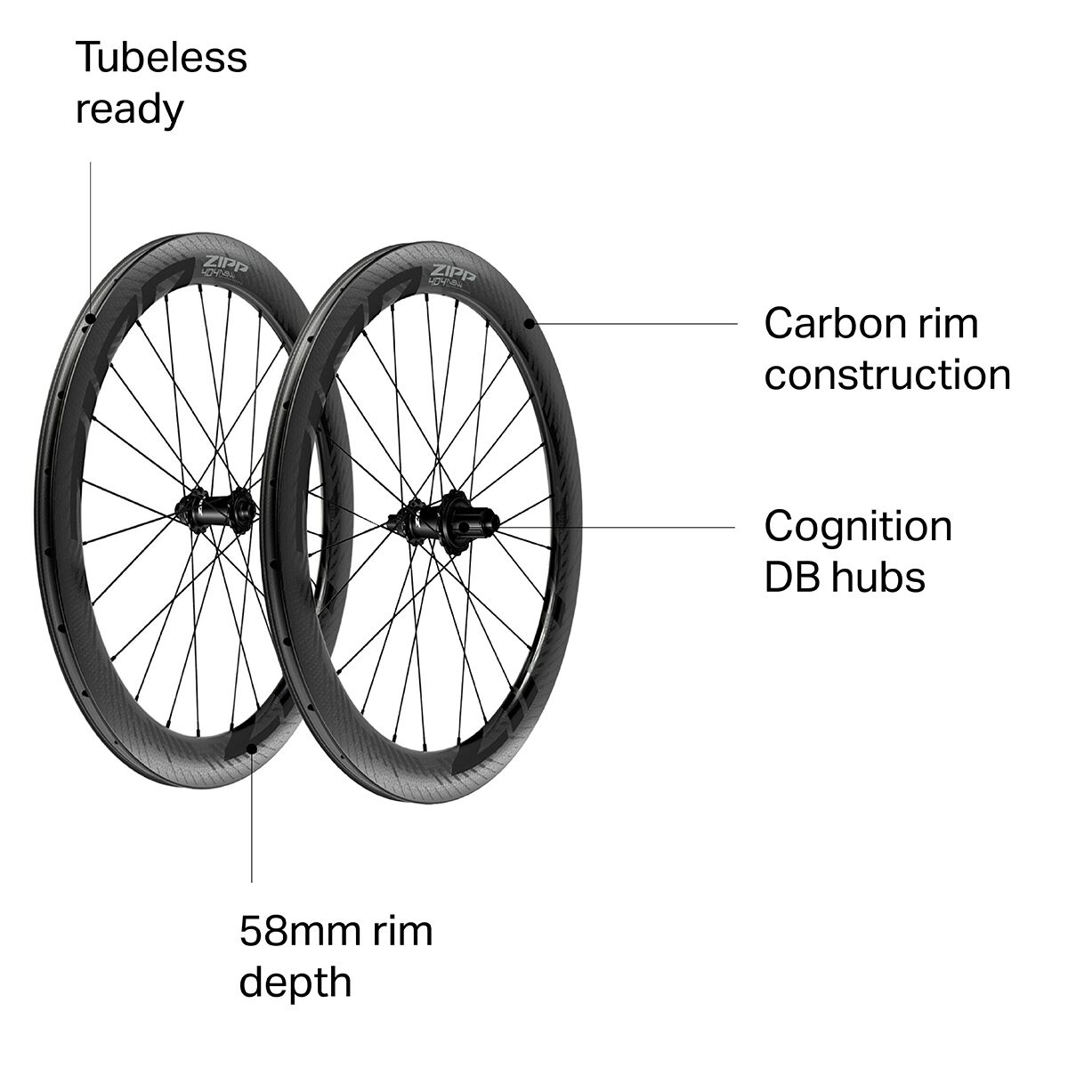 Zipp 404 NSW Carbon Disc Brake Wheel - Tubeless - 2021 - Components