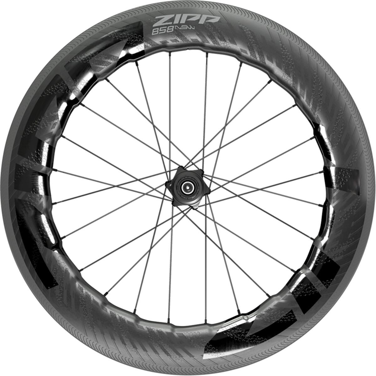 Zipp Zipp 858 NSW Carbon Disc Brake Wheel - Tubeless Black, Front, 12x100mm