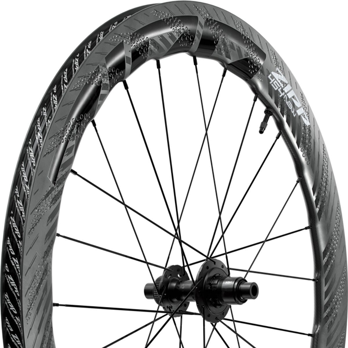 Zipp 454 NSW Carbon Centerlock Tubeless Wheel - Ceramic Bearings Front, Standard Graphic C1, 12x100mm