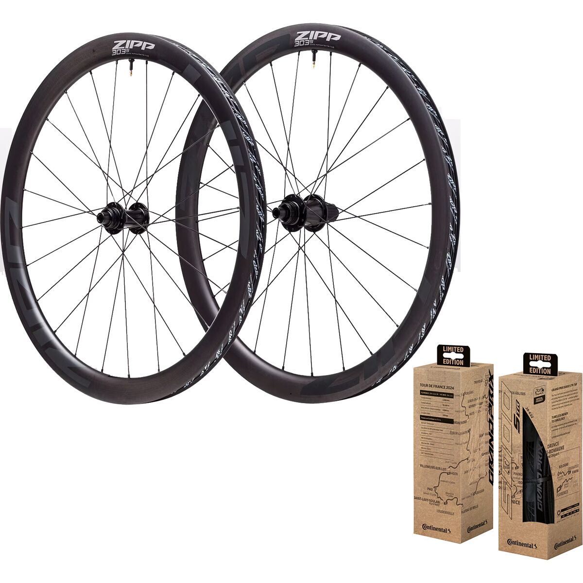Zipp 303 S Tubeless Wheelset + Free LTD GP5000 Tire SRAM/Shimano, 700x28