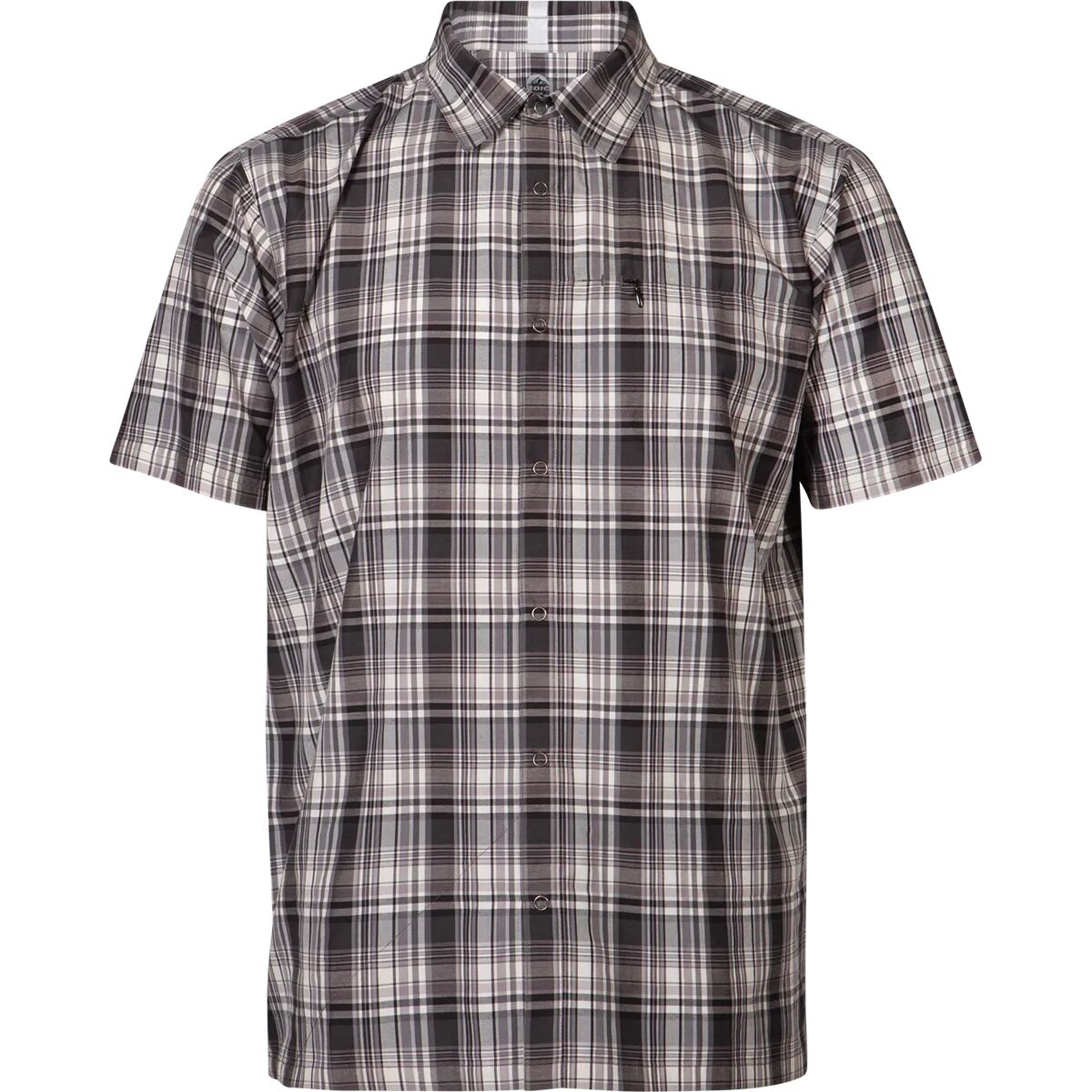 ZOIC Guide Short-Sleeve Jersey - Men's Black/Shadow/White Plaid, XL