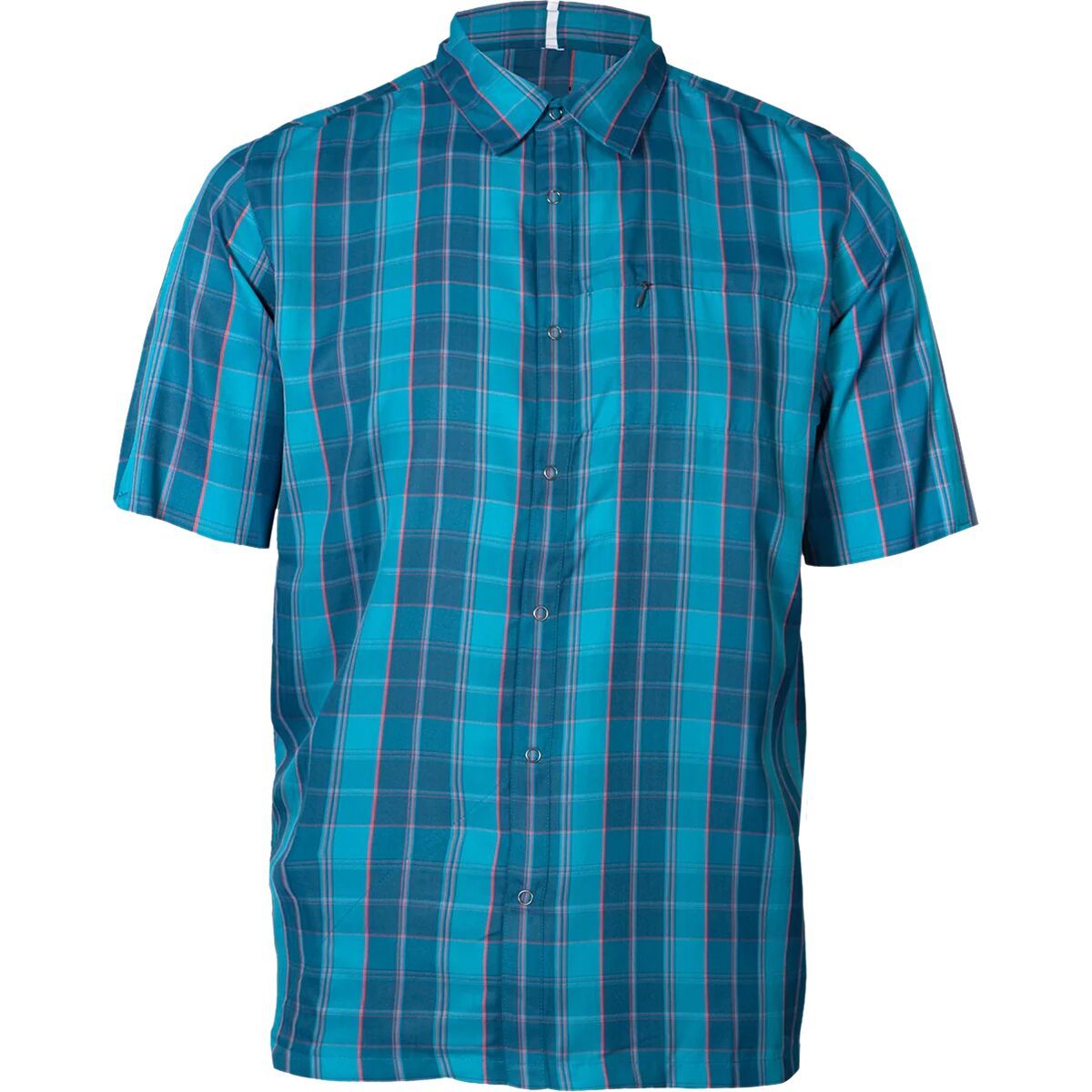 Zoic ZOIC Guide Short-Sleeve Jersey - Men's Ceramic Blue Plaid, M