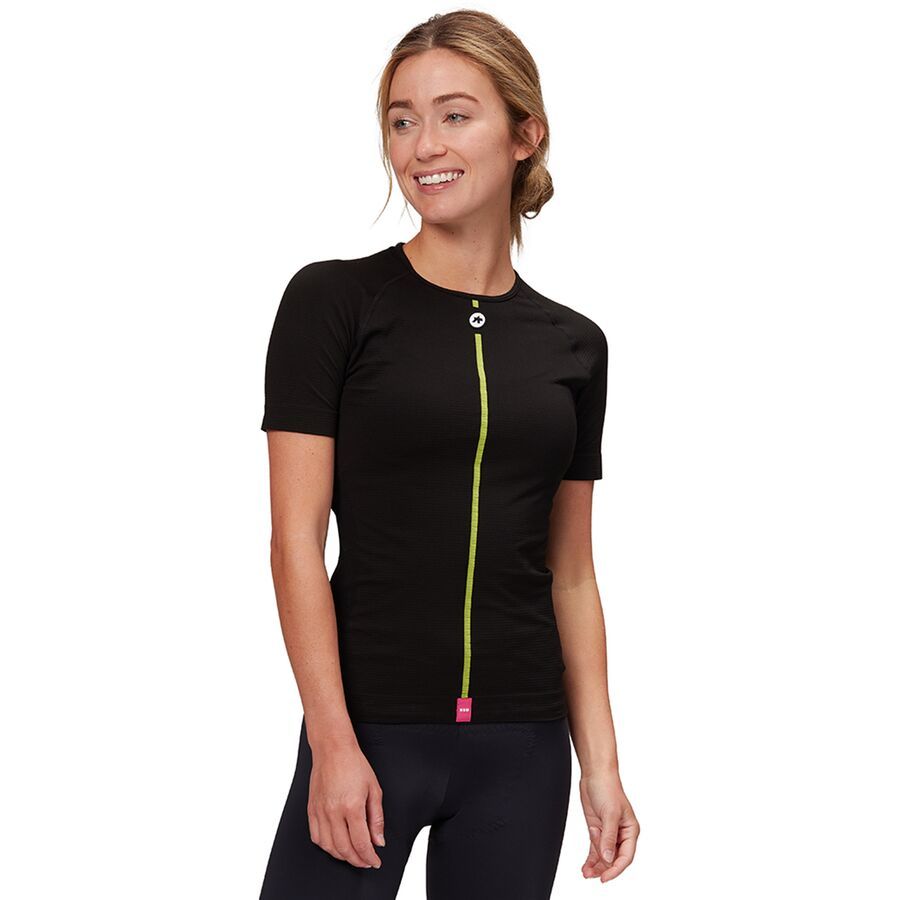 Assos Spring Fall Short Sleeve Skin Layer - Green Lizard