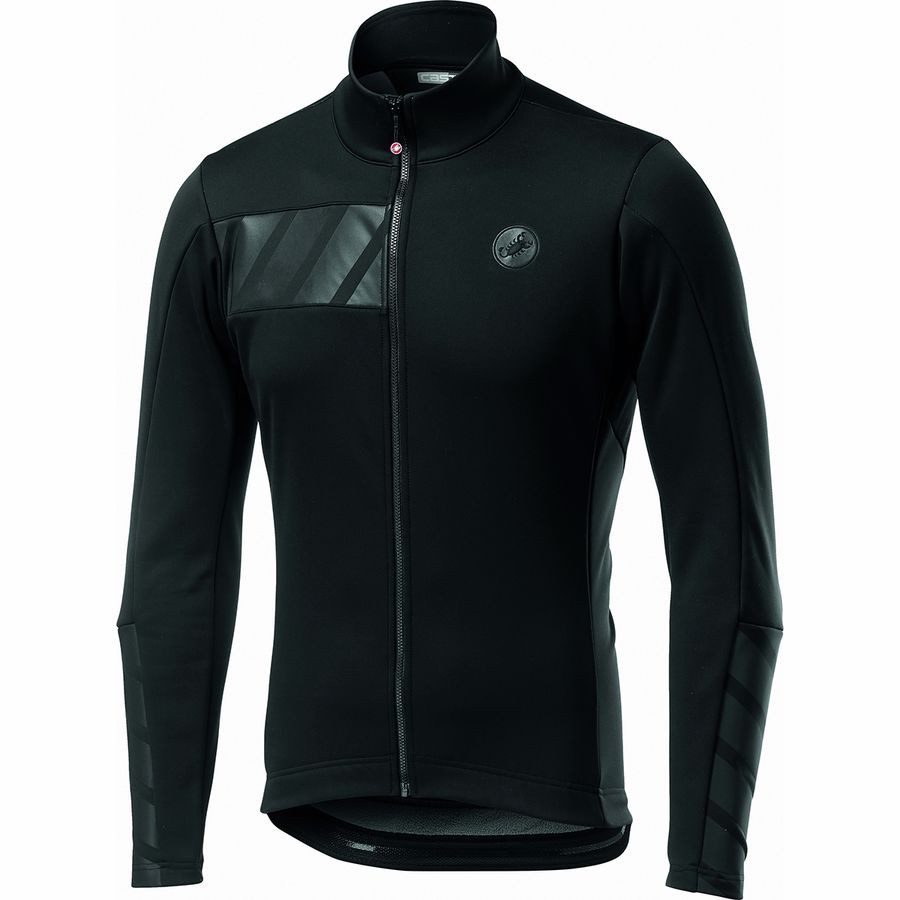 Castelli ブラック サイクルジャケット Castelli Raddoppia 2 Black Out Jacket - Men's - Men