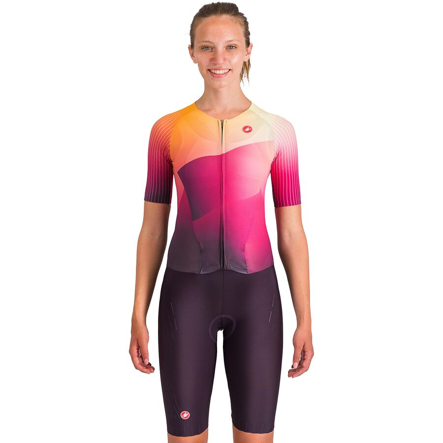 Castelli FREE SANTEMO SS SUIT セパレートワンピース Castelli Free Sanremo 3 Short-Sleeve Tri Suit - Women's - Women