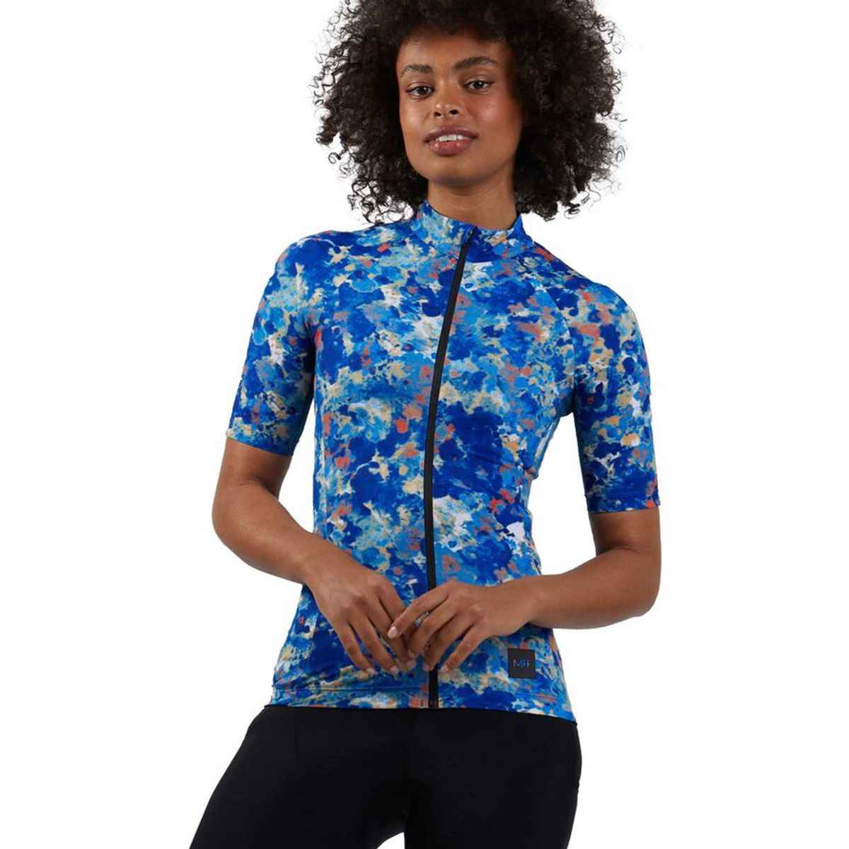 Machines for Freedom Endurance 2.0 Short-Sleeve Jersey - Women's Blue Moss Print, Xs