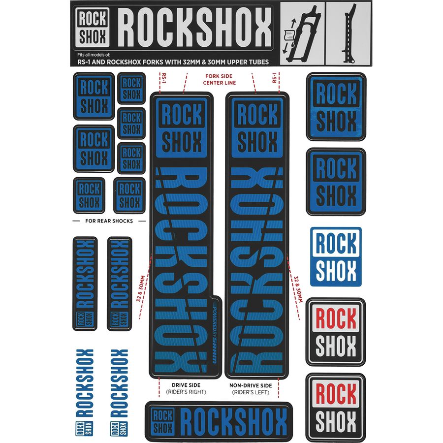 Kit de Stickers Fourche ROCKSHOCK - Wheeling Bike