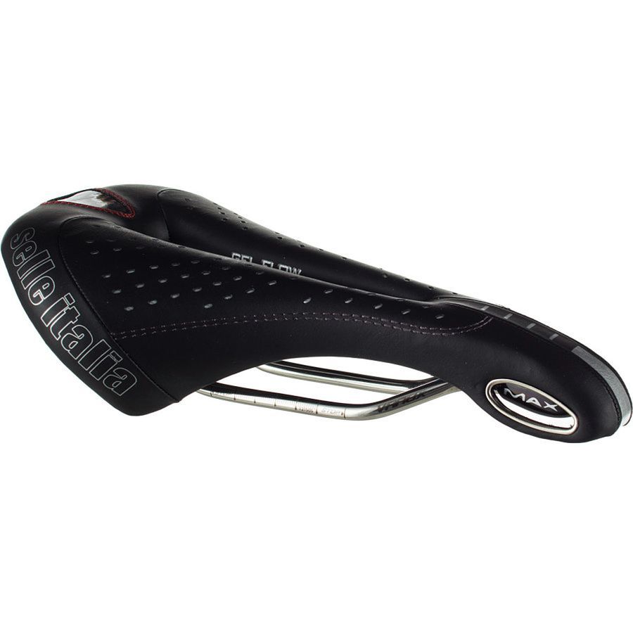 Selle Italia Max Flite 黒 Vanadium Selle Italia Max Flite Gel Flow Saddle (Black) (Vanox Rails