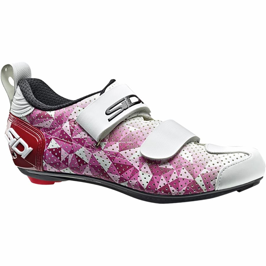 11.75 US Sidi T-4 Air Carbon Triathlon Cycling Shoes White/Black Size 46.5 EU