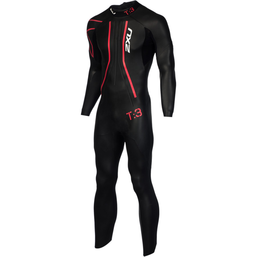 2XU T:3ウェットスーツ ブラック/レッド 2XU T:3 Team Men's Wetsuit - Men