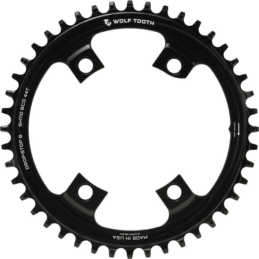 Wolf Tooth Components Drop Stop Shimano Asymmetric Chainring - 110