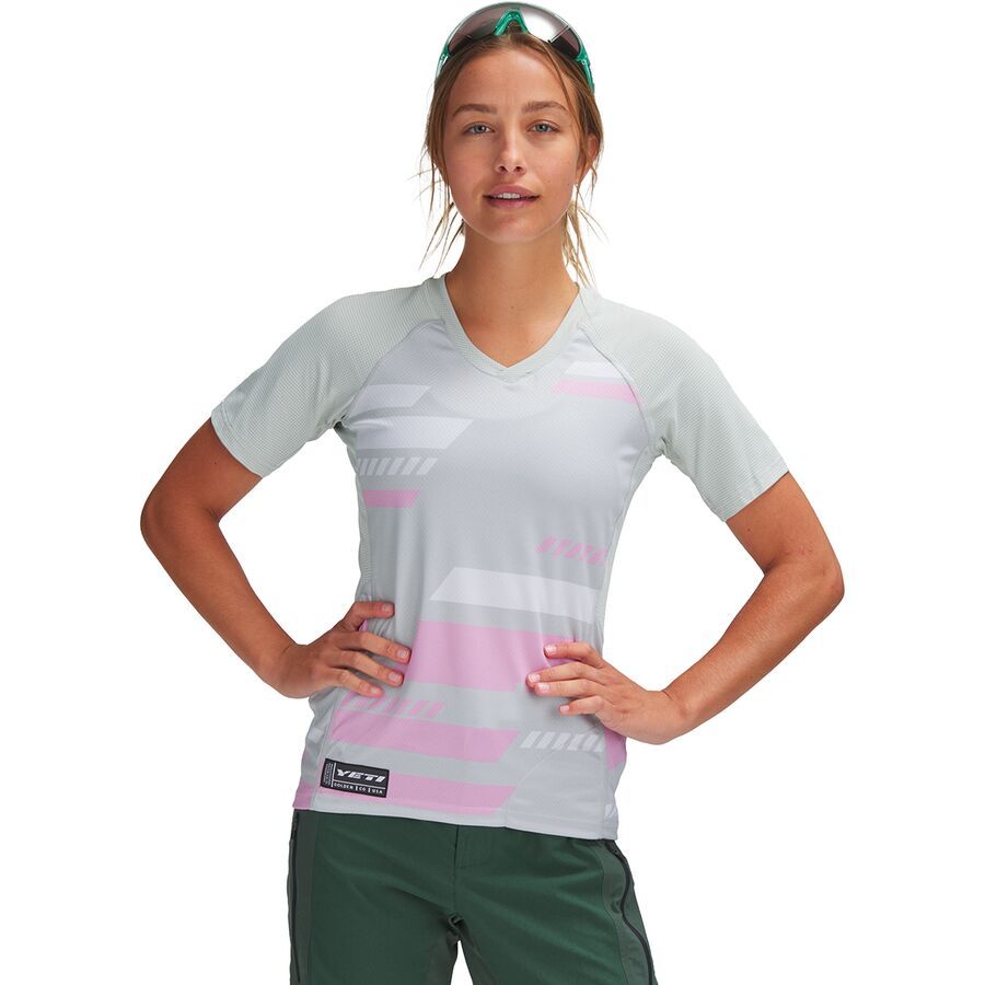 (取寄) イエティサイクルズ レディース エンデューロ ショートスリーブ ジャージ - ウィメンズ Yeti Cycles women Enduro Short-Sleeve Jersey - Women's Turq Clouded SMOABS.jpg