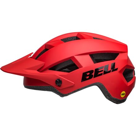 Bell Spark MIPS Casco Mountain Bike Adulti - Bianco Opaco/Lucido, Taglia Unica 53-60 Cm, Con Visiera