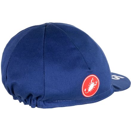 Casquette De Cyclisme CASTELLI - Unisexe - Coton Sergé - Coupe Classique 4 Panneaux - Pour Fraîcheur Et Style