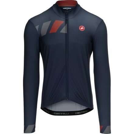 Castelli Pisa Limited Edition Thermal Jersey Men s Belgian Blue Gunmetal Gray Iron L
