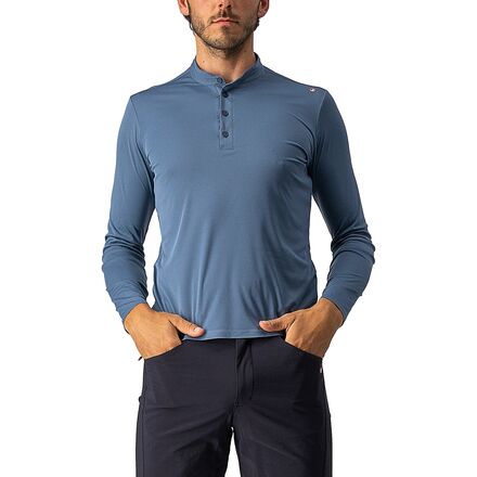 Castelli Tech Henley 長袖 T シャツ size:M Castelli Tech 2 Long-Sleeve Henley - Men's - Men