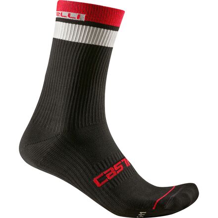 Calzini Ciclismo Castelli Racing Stripe 18 - Unisex Adulti, 100% Poliestere