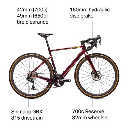 サーベロ CERVELO アスペロ ASPERO 56サイズ バーガンディ Cervelo Aspero 5 GRX 815 Di2 Gravel Bike - Bikes