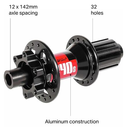 DT Swiss 240S 12x142mm 6-Bolt Hub - Components