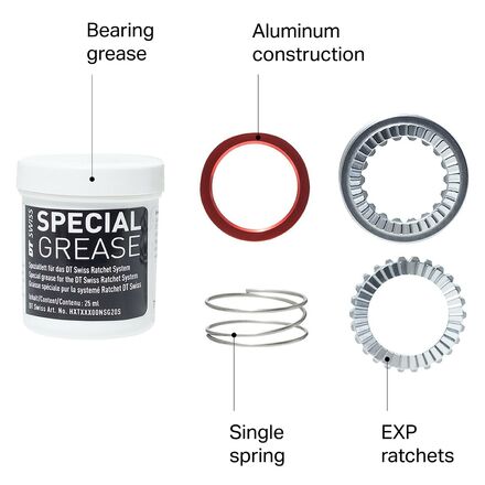DT Swiss EXP Ratchet Upgrade Kit - Components
