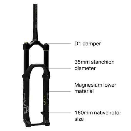 DVO Diamond D1 29in Boost Fork - Components